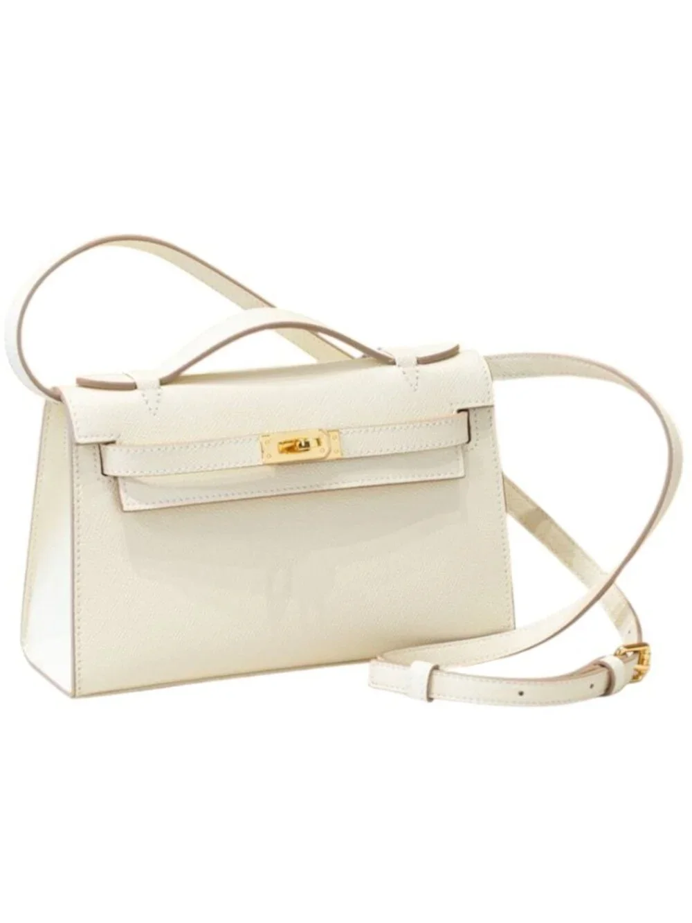 The Kinsley Mini Clutch - Vanilla -